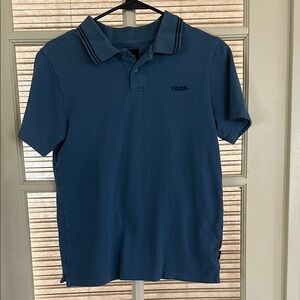 Vans Men's Blue Polo Shirt